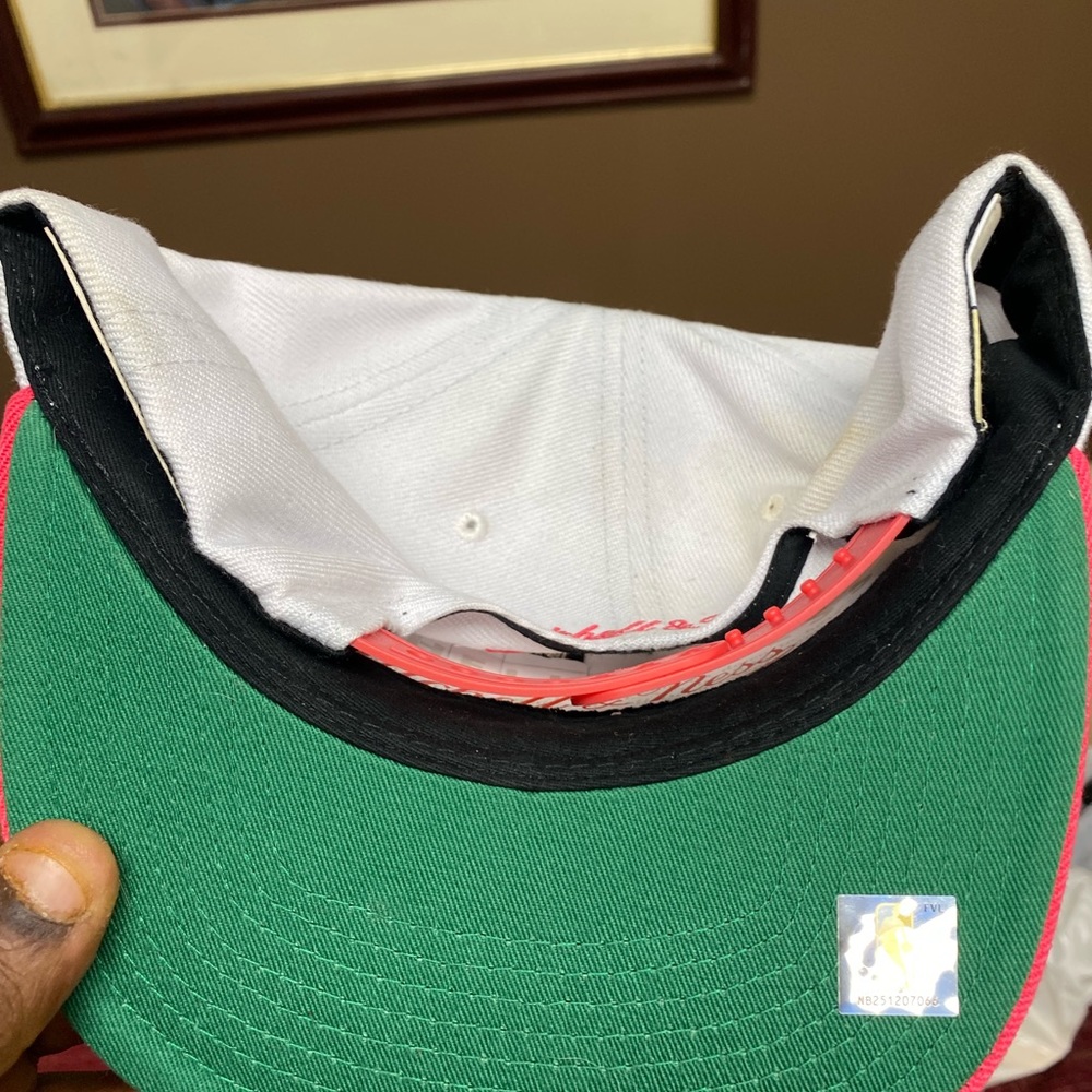 San Antonio Spurs Mitchell And Ness Pink White Hat